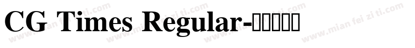 CG Times Regular字体转换